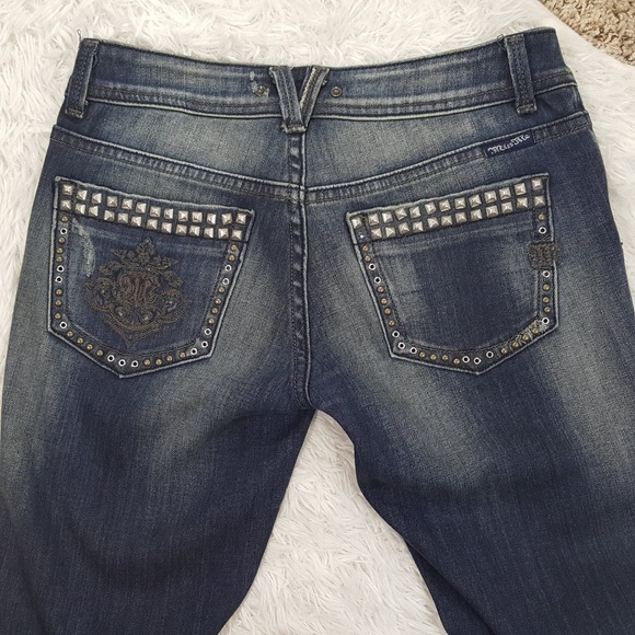 Miss Me Denim - SALE! Miss Me JP4511 Boot Cut Studded Jeans 26 #35